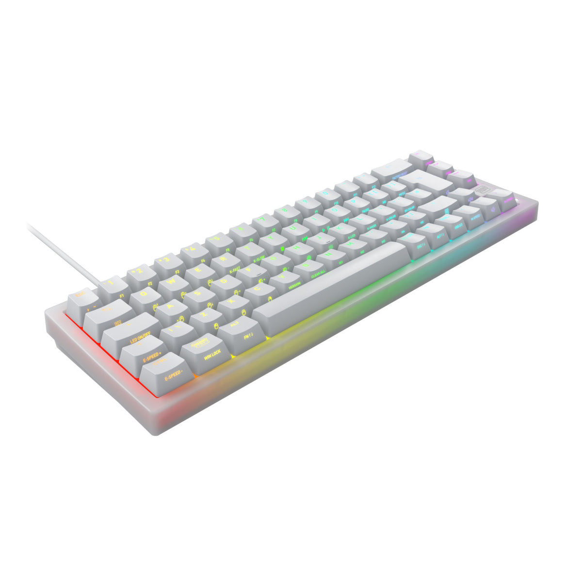 CHERRY K5V2 Compact Tastatur Gaming USB QWERTZ Deutsch Weiß