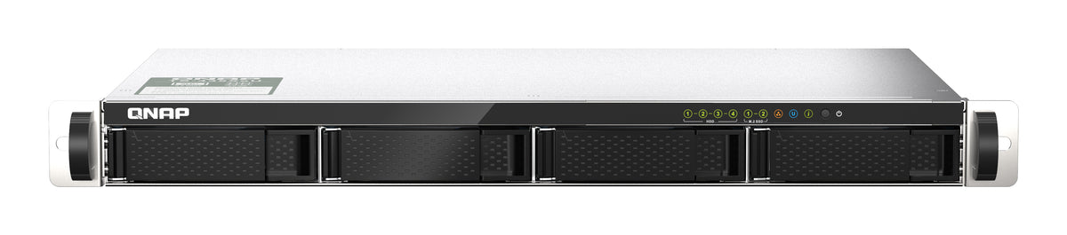 QNAP TS-435XEU NAS Rack (1U) Marvell CN9131 4 GB DDR4 0 TB QNAP QTS Schwarz, Grau