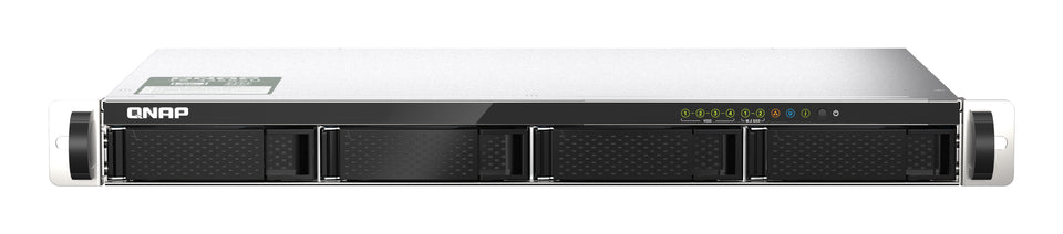 QNAP TS-435XEU NAS Rack (1U) Marvell CN9131 4 GB DDR4 0 TB QNAP QTS Schwarz, Grau