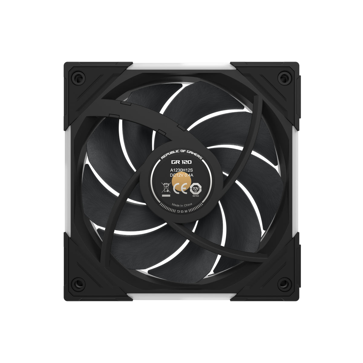 ASUS ROG Eurux GR120 ARGB Fan Single Pack Computergehäuse Ventilator 12 cm Schwarz 1 Stück(e)
