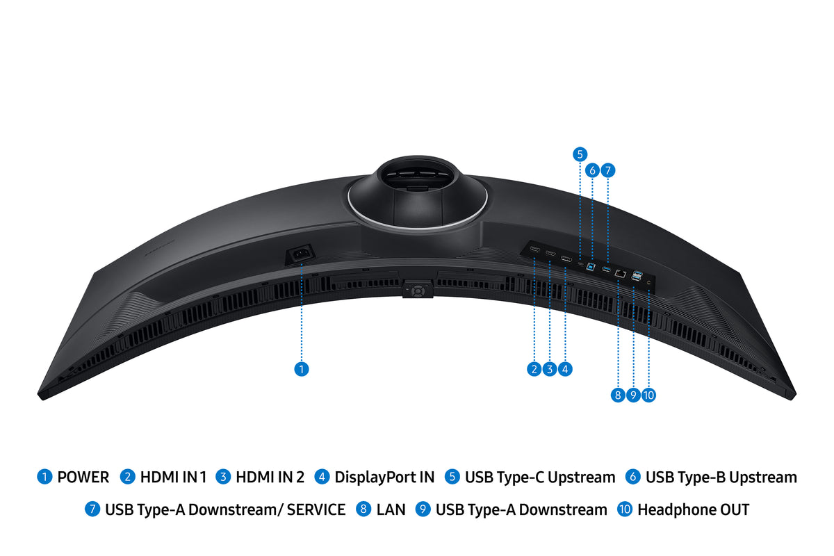 Samsung S95UC Computerbildschirm 124,5 cm (49") 5120 x 1440 Pixel Dual QHD LCD Schwarz