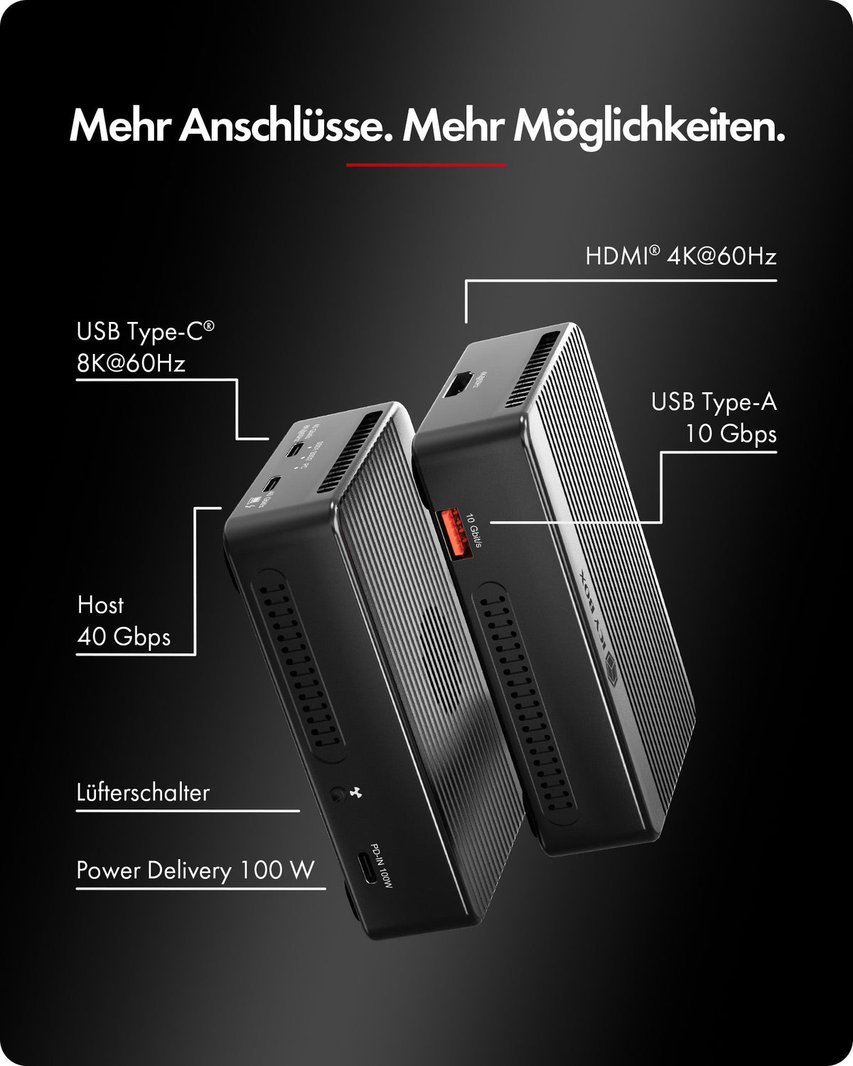 ICY BOX Heart RAID 2818 RAID & DockingStation für 2x M.2 NVMe SSD