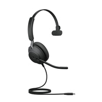 Jabra Evolve2 40 SE Kopfhörer Kabelgebunden Kopfband Büro/Callcenter USB Type-C / USB Type-A Schwarz