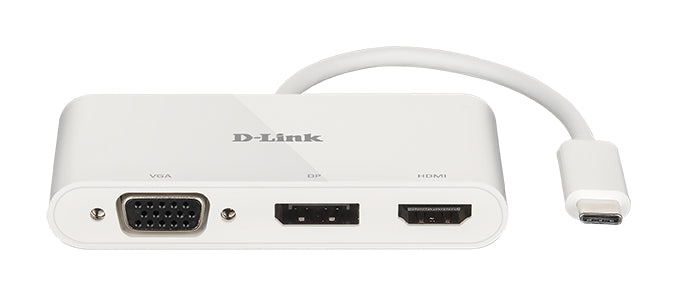 D-Link DUB-V310 laptop-dockingstation & portreplikator Kabelgebunden USB 3.2 Gen 1 (3.1 Gen 1) Type-C Weiß
