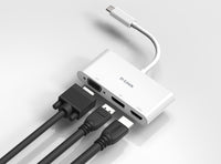 D-Link DUB-V310 laptop-dockingstation & portreplikator Kabelgebunden USB 3.2 Gen 1 (3.1 Gen 1) Type-C Weiß