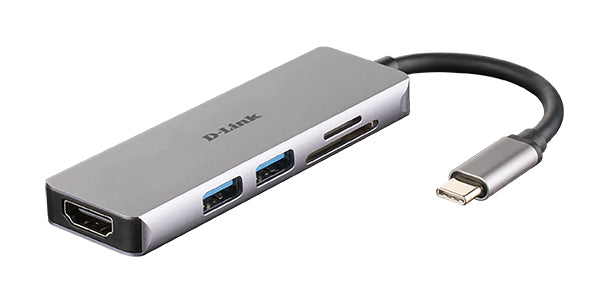 D-Link DUB-M530 laptop-dockingstation & portreplikator Kabelgebunden USB 3.2 Gen 1 (3.1 Gen 1) Type-C Aluminium