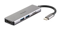 D-Link DUB-M530 laptop-dockingstation & portreplikator Kabelgebunden USB 3.2 Gen 1 (3.1 Gen 1) Type-C Aluminium