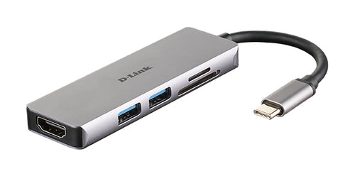 D-Link DUB-M530 laptop-dockingstation & portreplikator Kabelgebunden USB 3.2 Gen 1 (3.1 Gen 1) Type-C Aluminium