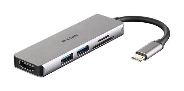 D-Link DUB-M530 laptop-dockingstation & portreplikator Kabelgebunden USB 3.2 Gen 1 (3.1 Gen 1) Type-C Aluminium