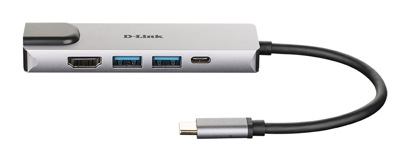D-Link DUB-M520 laptop-dockingstation & portreplikator Kabelgebunden Thunderbolt 3 Aluminium