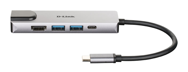 D-Link DUB-M520 laptop-dockingstation & portreplikator Kabelgebunden Thunderbolt 3 Aluminium