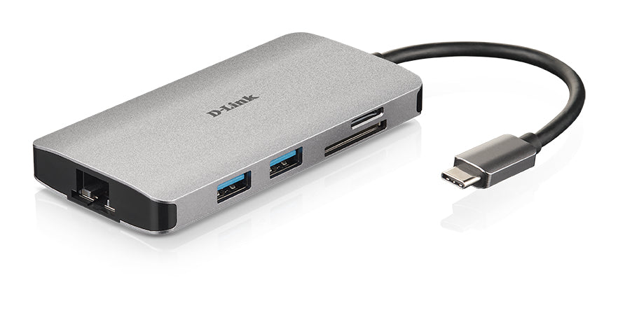 D-Link DUB-M810 laptop-dockingstation & portreplikator Kabelgebunden USB 3.2 Gen 1 (3.1 Gen 1) Type-C Aluminium