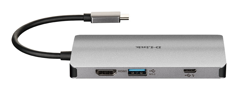 D-Link DUB-M810 laptop-dockingstation & portreplikator Kabelgebunden USB 3.2 Gen 1 (3.1 Gen 1) Type-C Aluminium