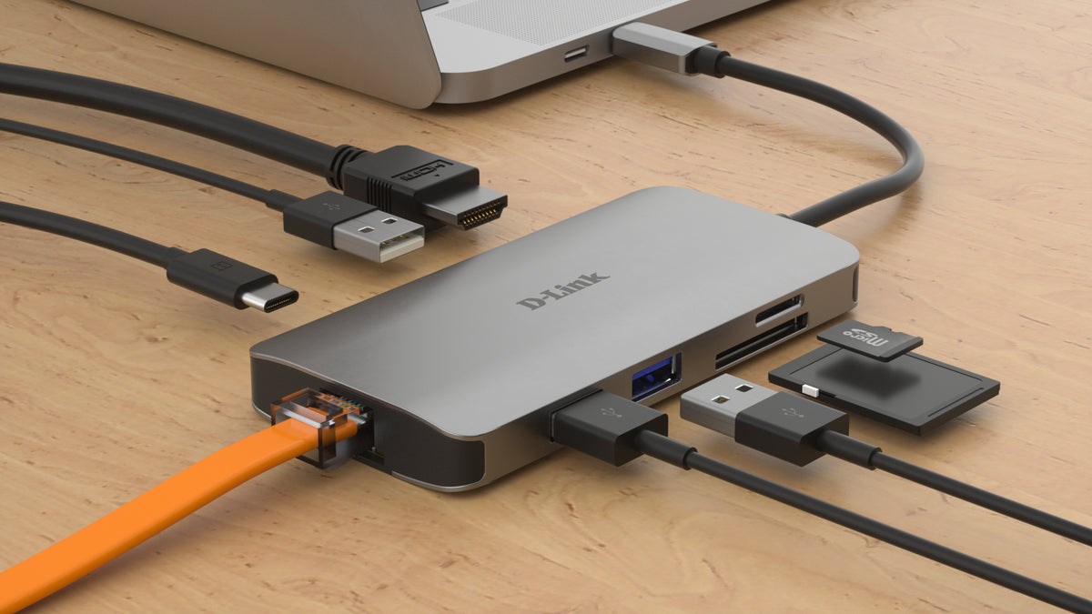 D-Link DUB-M810 laptop-dockingstation & portreplikator Kabelgebunden USB 3.2 Gen 1 (3.1 Gen 1) Type-C Aluminium