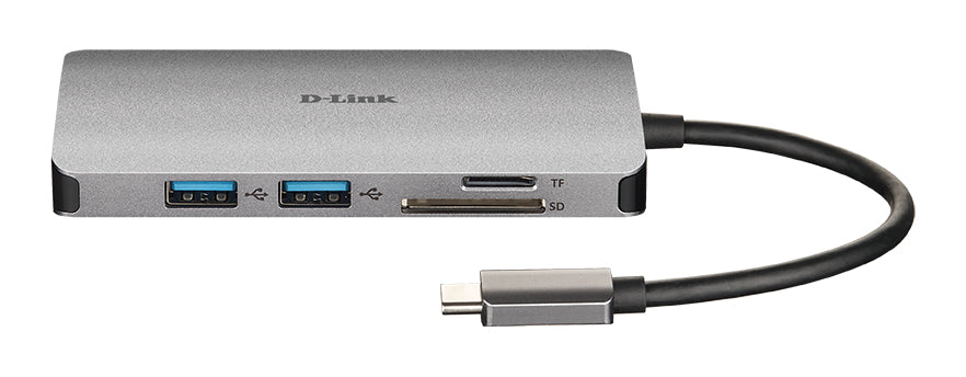 D-Link DUB-M810 laptop-dockingstation & portreplikator Kabelgebunden USB 3.2 Gen 1 (3.1 Gen 1) Type-C Aluminium