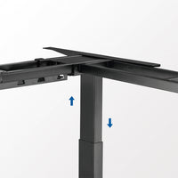 LogiLink EO0016 Stehtischgestell Elektro 3 Bein(e) Schwarz