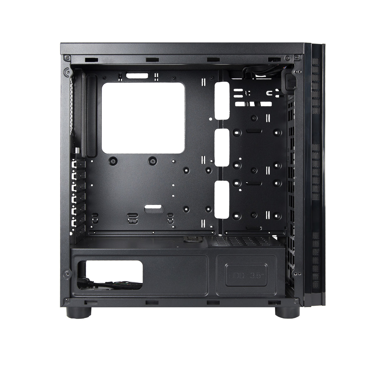 Chieftec AL-02B-TG-OP Computer-Gehäuse Tower Schwarz
