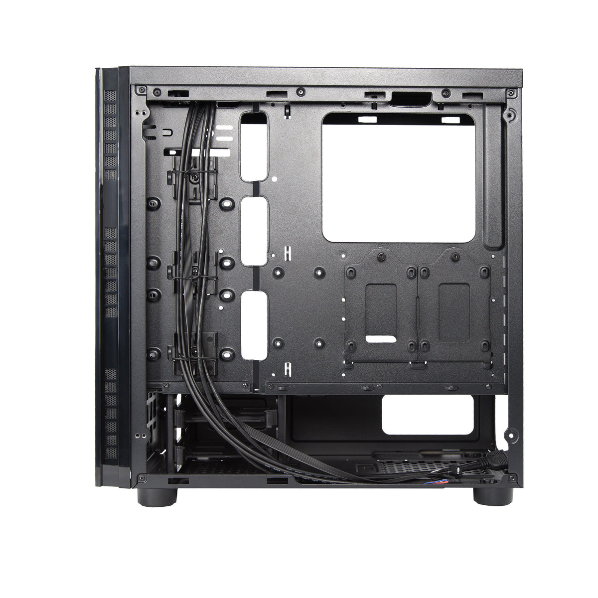 Chieftec AL-02B-TG-OP Computer-Gehäuse Tower Schwarz