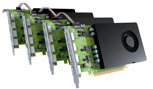 Matrox D-Series D1480 Quad DisplayPort Graphics Card / D1480-E4GB