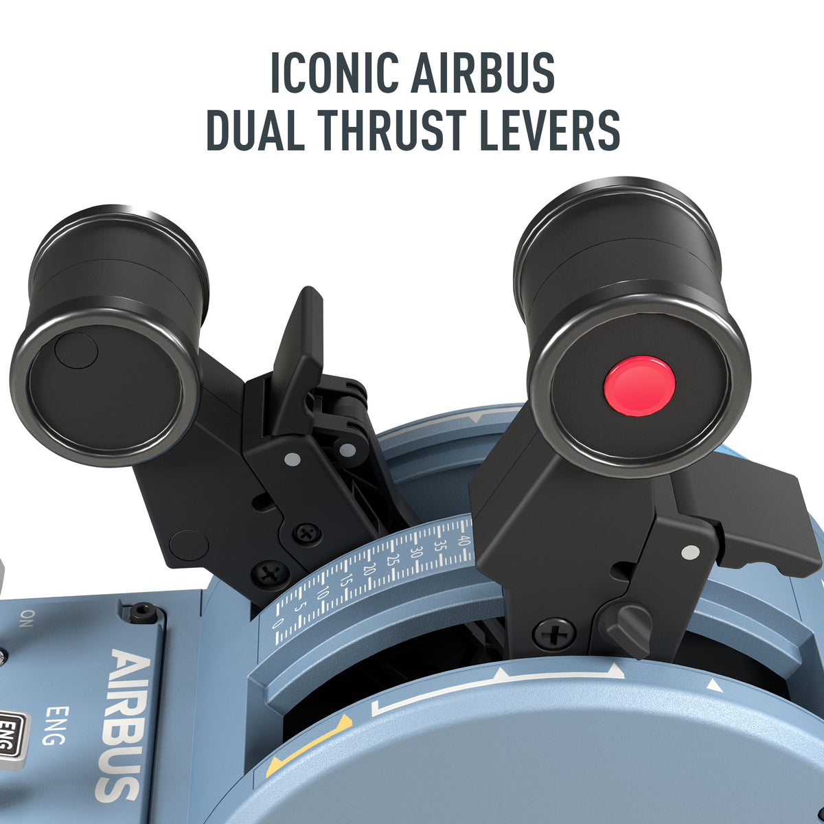 Thrustmaster TCA Quadrant Airbus Edition Schwarz, Blau USB Flugsimulation Analog / Digital PC