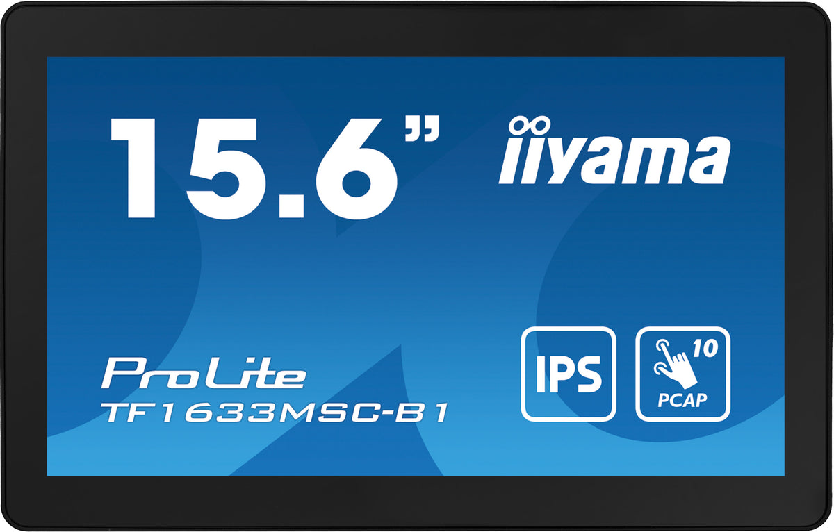 iiyama ProLite TF1633MSC-B1 Computerbildschirm 39,6 cm (15.6") 1920 x 1080 Pixel Full HD Touchscreen Schwarz