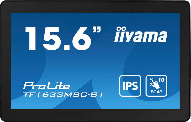 iiyama ProLite TF1633MSC-B1 Computerbildschirm 39,6 cm (15.6") 1920 x 1080 Pixel Full HD Touchscreen Schwarz