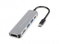 Conceptronic DONN02G laptop-dockingstation & portreplikator USB 3.2 Gen 1 (3.1 Gen 1) Type-C Aluminium