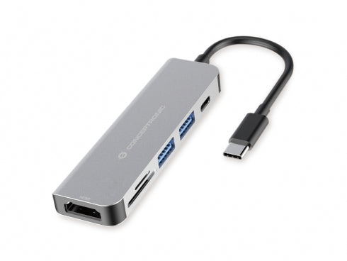 Conceptronic DONN02G laptop-dockingstation & portreplikator USB 3.2 Gen 1 (3.1 Gen 1) Type-C Aluminium