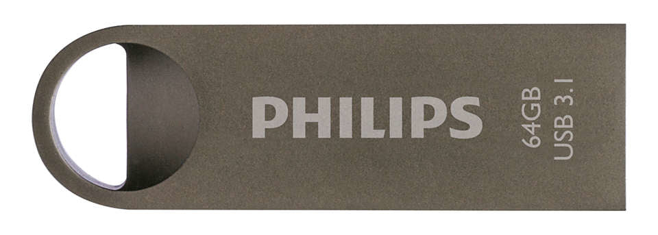 Philips Moon edition 3.1 USB-Stick 64 GB USB Typ-A 3.2 Gen 1 (3.1 Gen 1) Grau