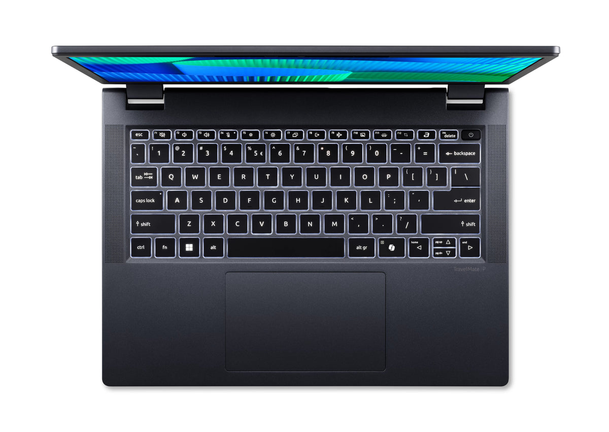 Acer TravelMate P4 TMP414-42-TCO-R86F AMD Ryzen™ 3 8440U Laptop 35,6 cm (14") WUXGA 16 GB 512 GB SSD Wi-Fi 6E (802.11ax) Windows 11 Pro Blau