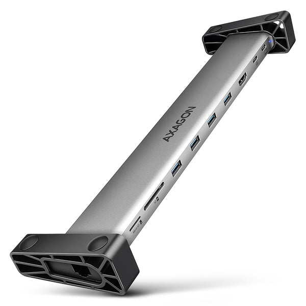 Axagon HMC-10HLS, USB 5Gbps hub, 4x USB-A, HDMI 4k/60Hz, RJ-45, SD/microSD, PD 100W