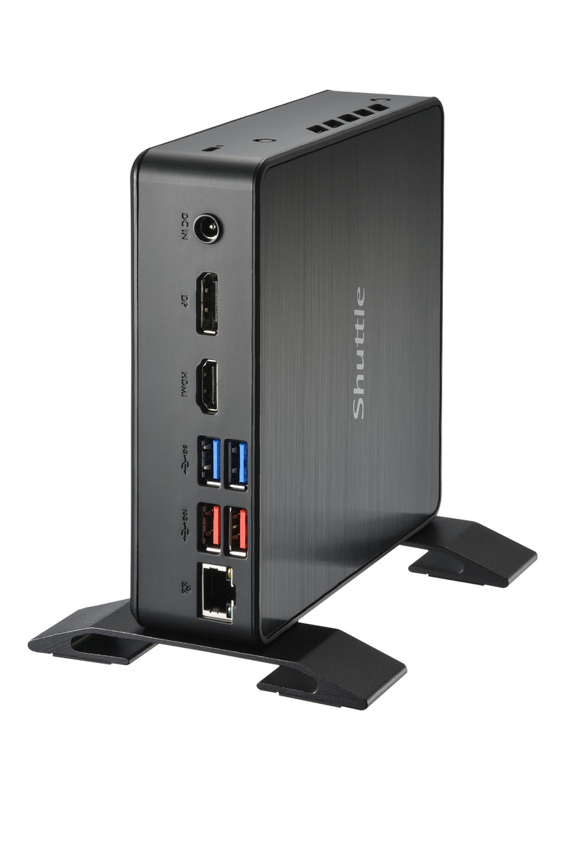 Shuttle XPC Nano PC NC40U5, Intel Core i5-1235U, 1x HDMI, 1x DP,1xUSB-C/DP, 6x USB3.2, 1x 2.5" bay, 2x M.2, 1x LAN, RAID, 24/7 Dauerbetrieb, inkl. VESA & Stand