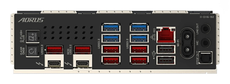 GIGABYTE Z890 AORUS MASTER Mainboard - Unterstützt Intel Core Ultra (Serie 2) CPUs, 18+1+2 Phasen VRM, bis zu 9500MHz DDR5 (OC), 2xPCIe 5.0 + 3xPCIe 4.0, Wi-Fi 7, 10GbE LAN, Thunderbolt 4