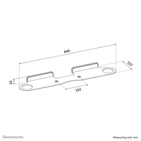 Neomounts WL30-726BL1 Wandhalterung für Sonos Beam - einfache Installation - schwarz