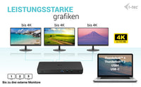 i-tec USB-C Triple Display Docking Station Gen 2 Pro + Power Delivery 100W