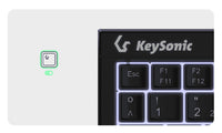 KeySonic KSK-3211ELU (DE), Super-Mini Tastatur, Hintergrundbeleuchtung, Touchpad, schwarz