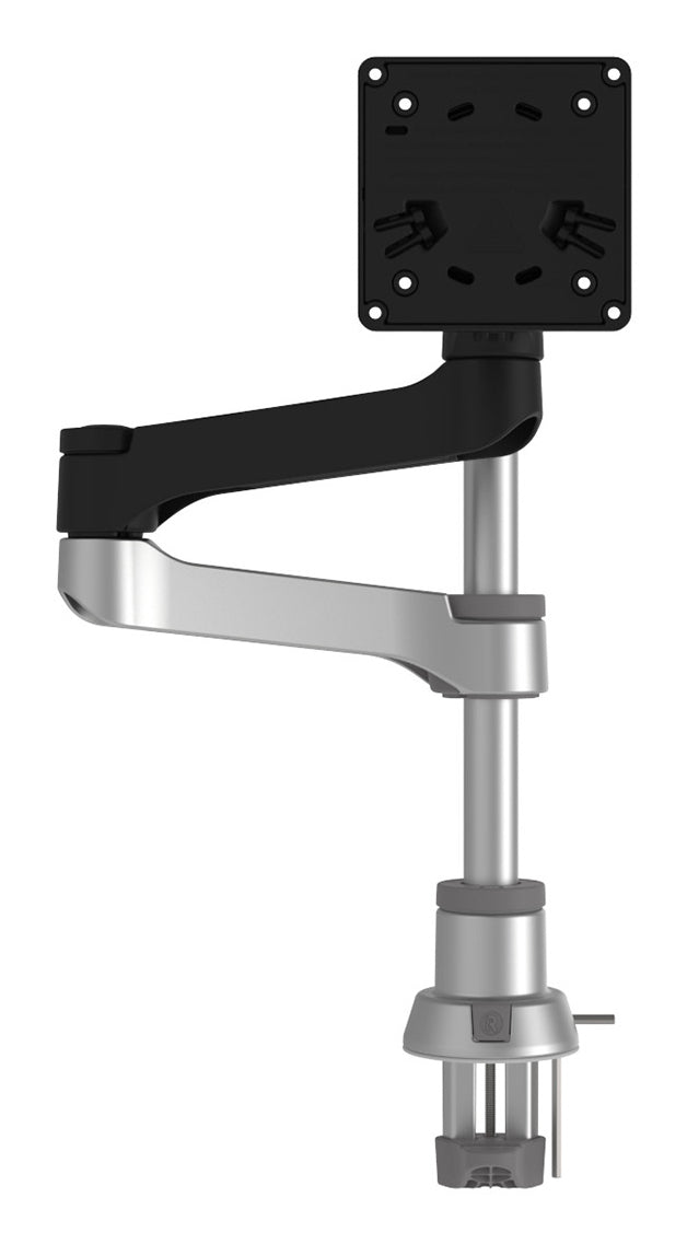 R-Go Tools Monitorhalterung R-Go Zepher, verstellbarer Einzelmonitorarm, 100% Zirkular, bis 8 kg Tragkraft, schwarz