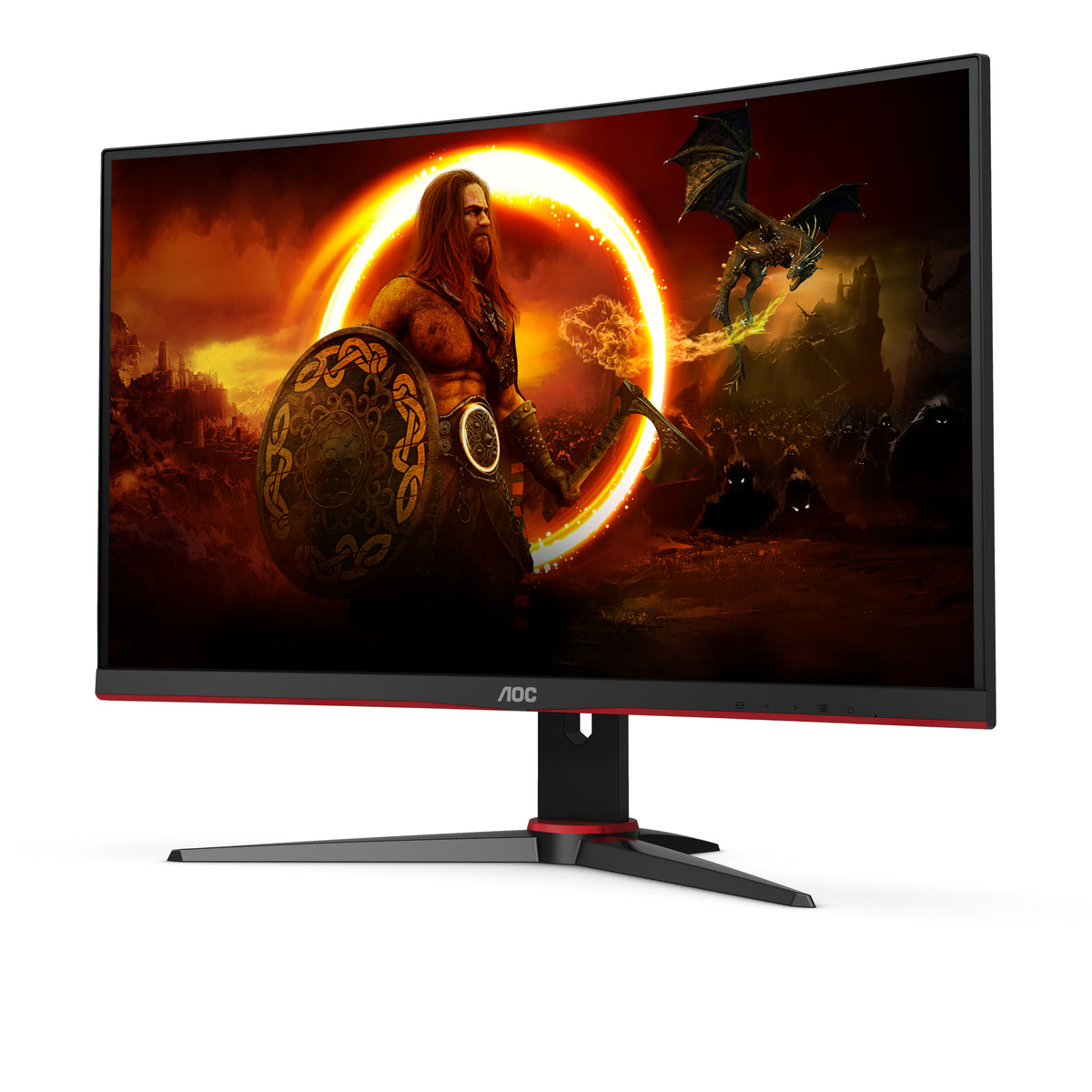 AOC G2 C27G2E/BK Computerbildschirm 68,6 cm (27") 1920 x 1080 Pixel Full HD Schwarz, Rot