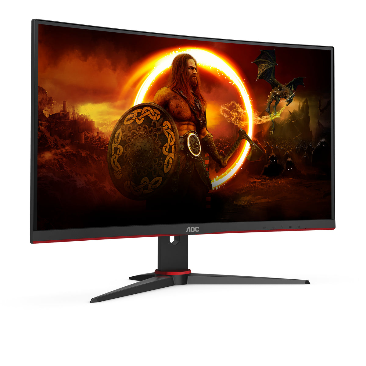AOC G2 C27G2E/BK Computerbildschirm 68,6 cm (27") 1920 x 1080 Pixel Full HD Schwarz, Rot