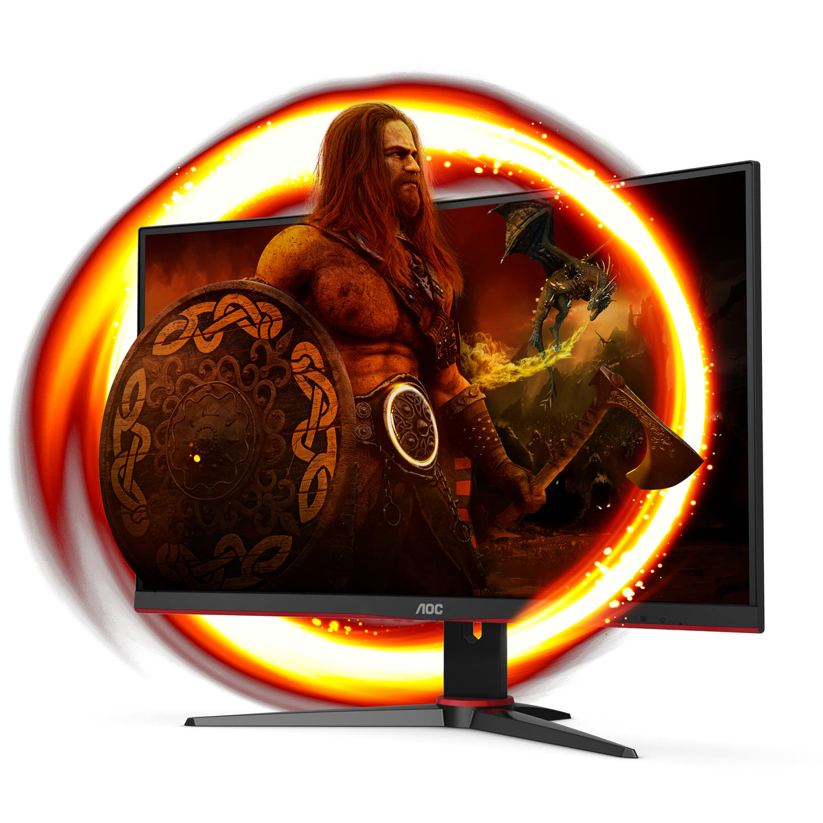 AOC G2 C27G2E/BK Computerbildschirm 68,6 cm (27") 1920 x 1080 Pixel Full HD Schwarz, Rot