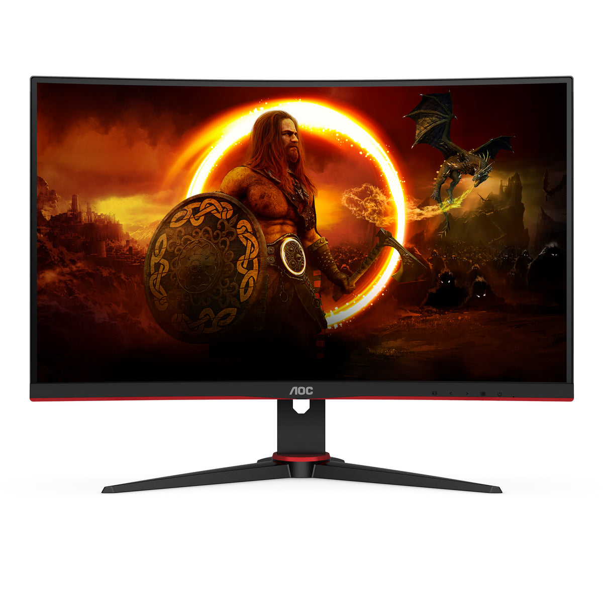 AOC G2 C27G2E/BK Computerbildschirm 68,6 cm (27") 1920 x 1080 Pixel Full HD Schwarz, Rot
