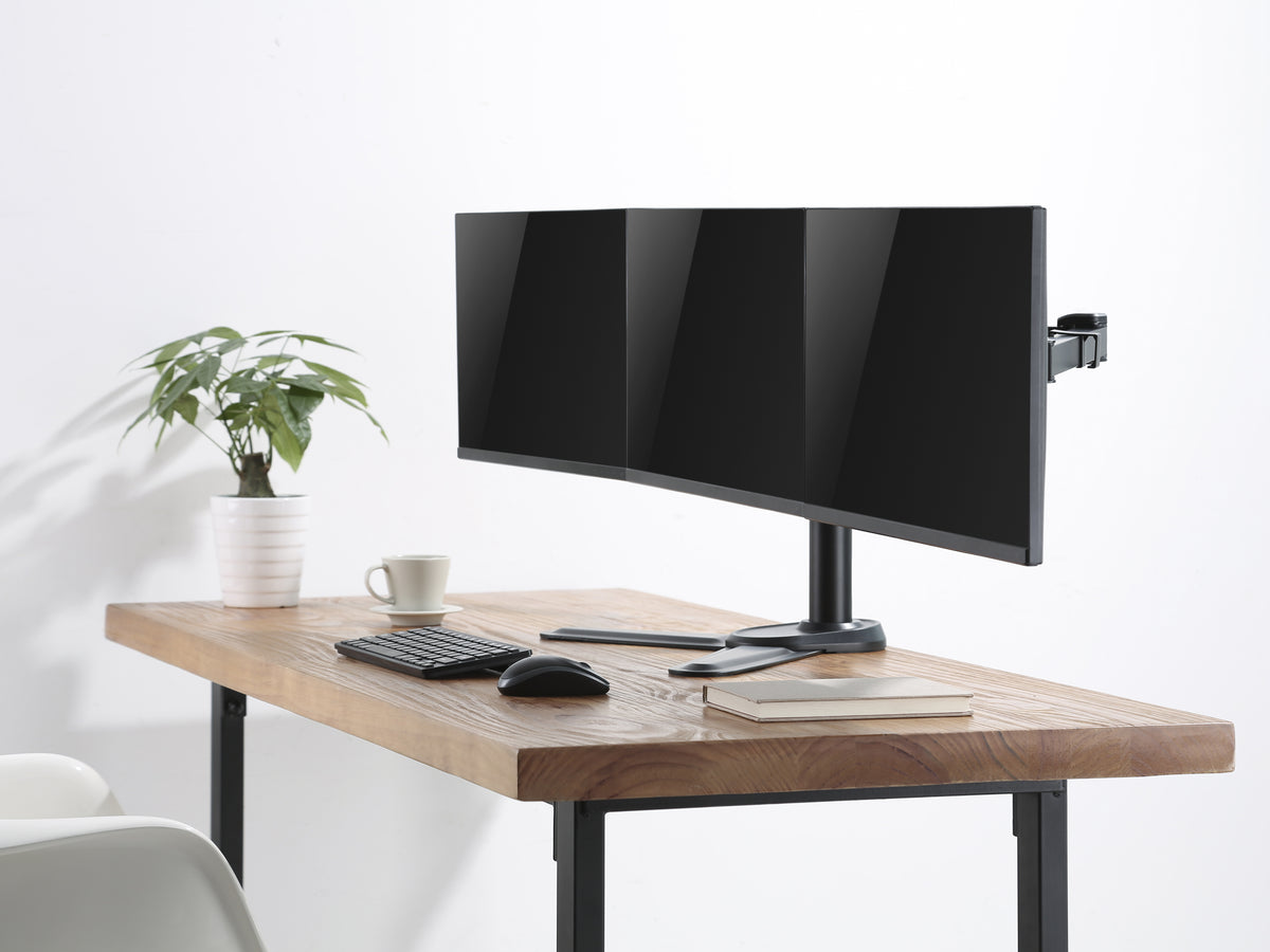 Equip 650125 17"-27" Dreifach-Gelenk-Monitor/LCD-Tischfußhalterung