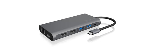 ICY BOX IB-DK4050-CPD, 12 in 1 USB Type-C® Notebook DockingStationk 2x HDMI 4K60Hz, 1x DP 4k60Hz
