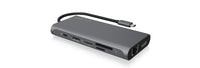 ICY BOX IB-DK4050-CPD, 12 in 1 USB Type-C® Notebook DockingStationk 2x HDMI 4K60Hz, 1x DP 4k60Hz