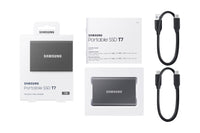 Samsung Portable SSD T7 1 TB USB Typ-C 3.2 Gen 2 (3.1 Gen 2) Grau