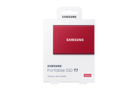 Samsung Portable SSD T7 500 GB USB Typ-C 3.2 Gen 2 (3.1 Gen 2) Rot
