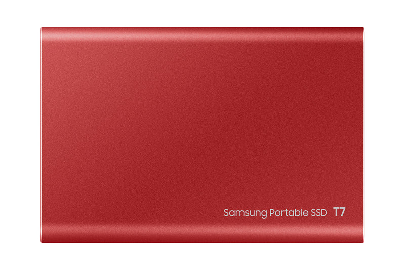 Samsung Portable SSD T7 500 GB USB Typ-C 3.2 Gen 2 (3.1 Gen 2) Rot