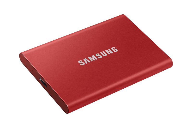 Samsung Portable SSD T7 500 GB USB Typ-C 3.2 Gen 2 (3.1 Gen 2) Rot