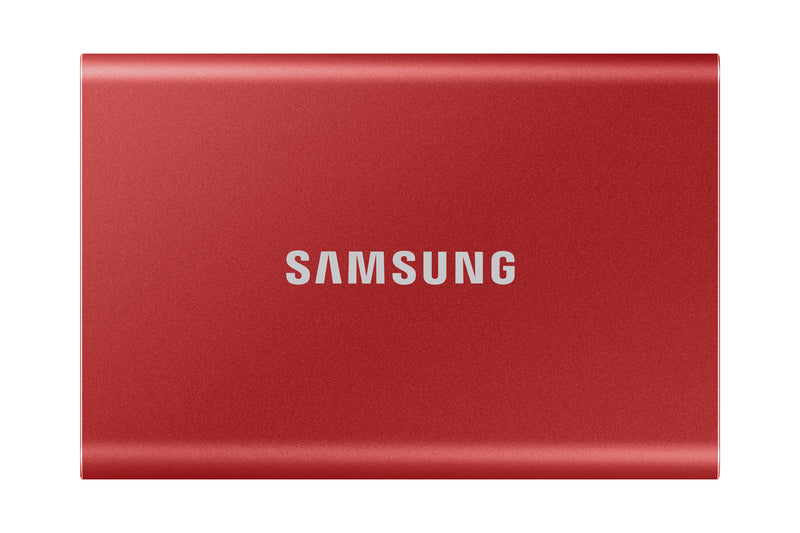 Samsung Portable SSD T7 500 GB USB Typ-C 3.2 Gen 2 (3.1 Gen 2) Rot