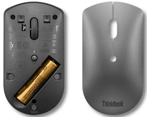 Lenovo Maus wireless ThinkBook Bluetooth Silent Mouse Silb